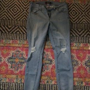 TORRID Jeggings Ripped light blue 18XT